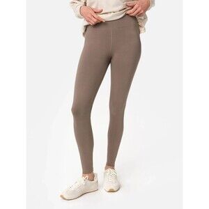 MATE THE LABEL ORGANIC COTTON STRETCH FULL LENGTH LEGGINGS PEBBLE XS NWT